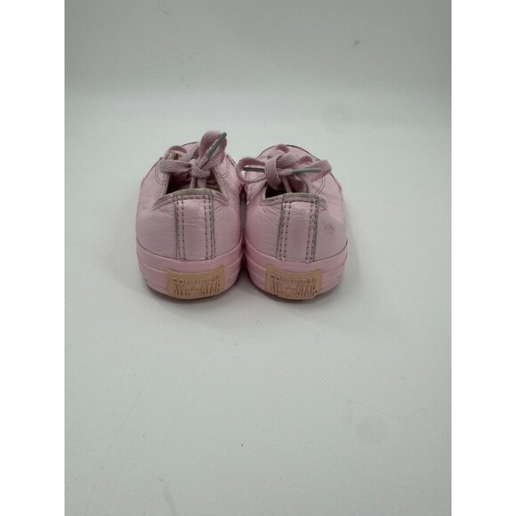 Converse Youth Pink Leather Chuck Taylor Low-Top Sneakers US 3 / EU 35 Lace-Up R - Picture 8 of 12
